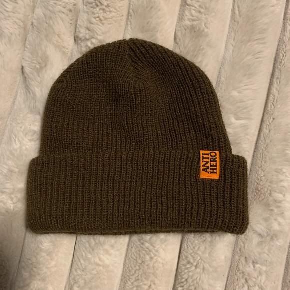 Anti Hero Skateboards Other - Anti Hero antihero Skateboards Brown Knit Beanie